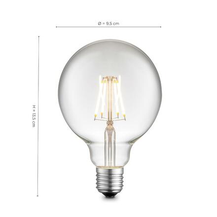 LEUCHTEN DIRECT LED Filament Globe, E27, průměr  95mm 4W 3000K DIM 08467 LD 08467