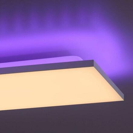 LEUCHTEN DIREKT is JUST LIGHT LED stropní svítidlo, bílé, CCT, RGB, dálkový ovladač, stmívatelné 2700-5000K