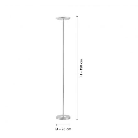 LEUCHTEN DIRECT LED stojací svítidlo, ocel, nastavitelné, kruhové 3000K LD 11729-55