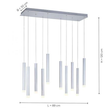 LEUCHTEN DIREKT is JUST LIGHT LED závěsné svítidlo, bílé, teplá bílá, IP20, do interiéru 3000K