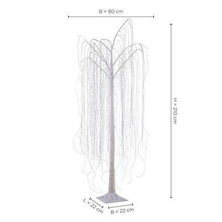 LEUCHTEN DIREKT is JUST LIGHT LED strom v bílé s teple bílým světlem 2700K