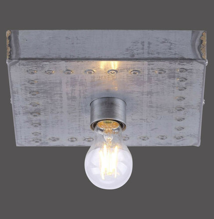 LEUCHTEN DIREKT is JUST LIGHT Stropní svítidlo hranaté v industriálním stylu s paticí E27