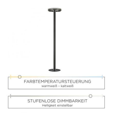 PAUL NEUHAUS, Q-VITO, LED stojací svítidlo, stmívatelné, Smart Home ZigBee 2700-5000K 618-13