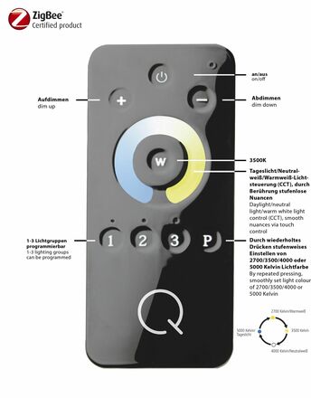 PAUL NEUHAUS Q-INIGO, LED stropní svítidlo, Smart Home 2700-5000K PN 8195-55