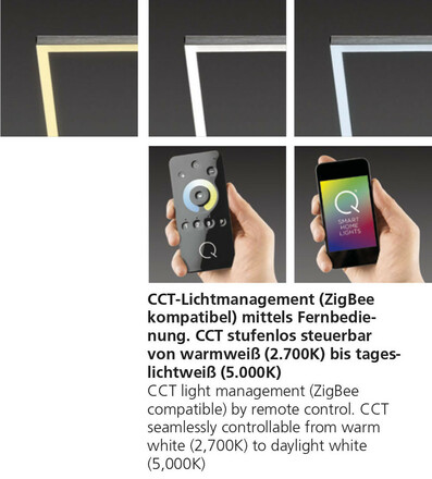 PAUL NEUHAUS Q-INIGO LED stropní svítidlo, Smart-Home, velké 2700-5000K PN 6431-55
