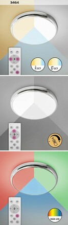 Rabalux koupelnové svítidlo Balthasar LED 18W IP44 CCT RGB DIM 3464