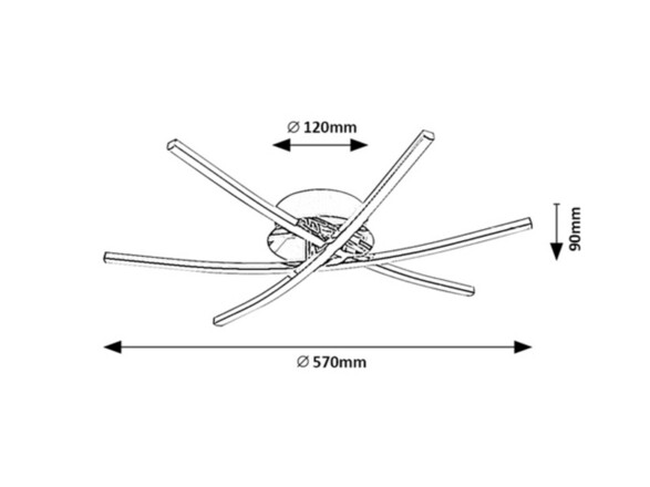 Rabalux stropní svítidlo Cyclone LED 21W 4606