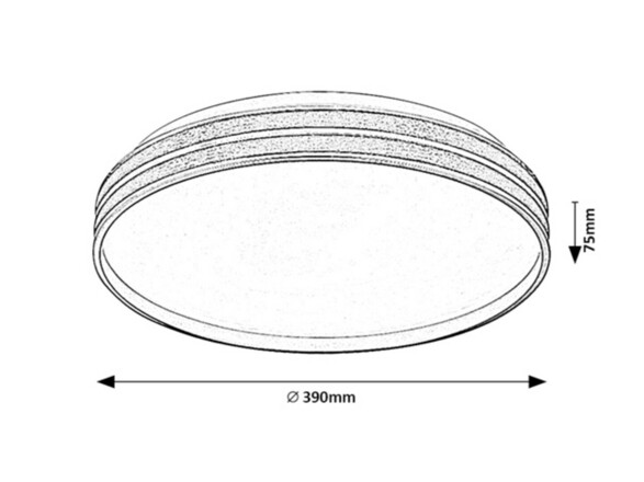 Rabalux stropní svítidlo Gandor LED 24W CCT DIM 71141