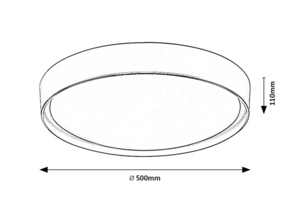 Rabalux stropní svítidlo Achilles LED 40W CCT RGB DIM 3146