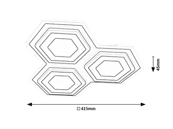 Rabalux stropní svítidlo Bitsi LED 72W CCT DIM 71115