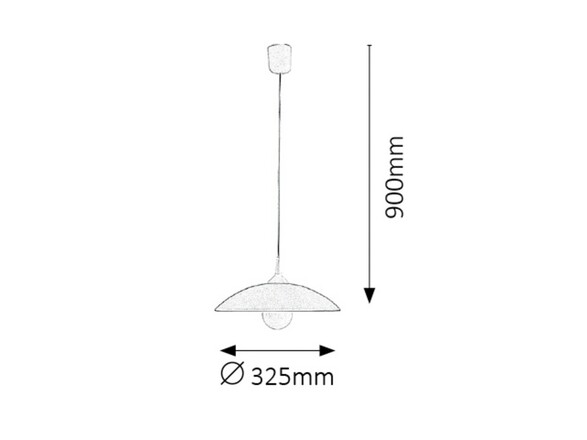 Rabalux závěsné svítidlo Cupola range E27 1x MAX 60W šedá 1408