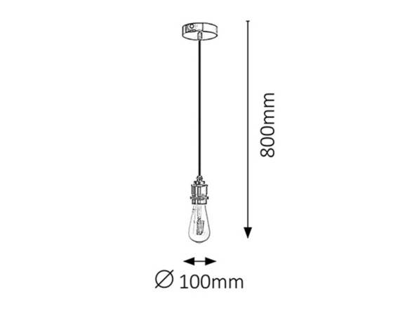 Rabalux závěsné svítidlo Fixy E27 1x MAX 60W černá 1411