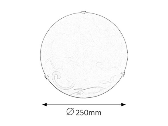 Rabalux stropní svítidlo Scroll E27 1x MAX 60W bílá 1845