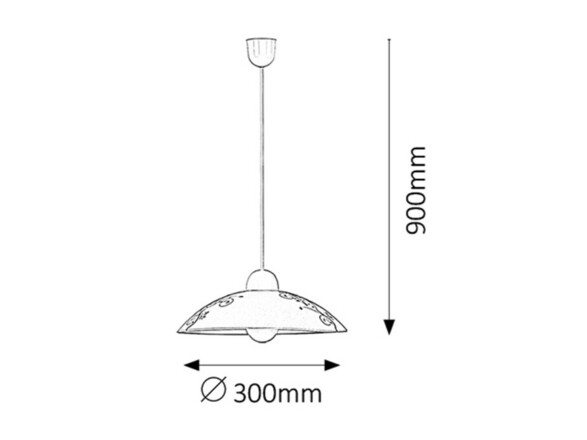 Rabalux závěsné svítidlo Bloomy E27 1x MAX 60W bílá 1848