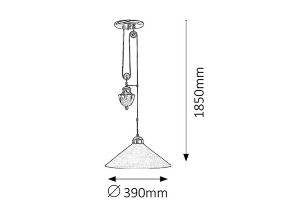 Rabalux lustr Marian E27 1x MAX 100W bronzová 2706