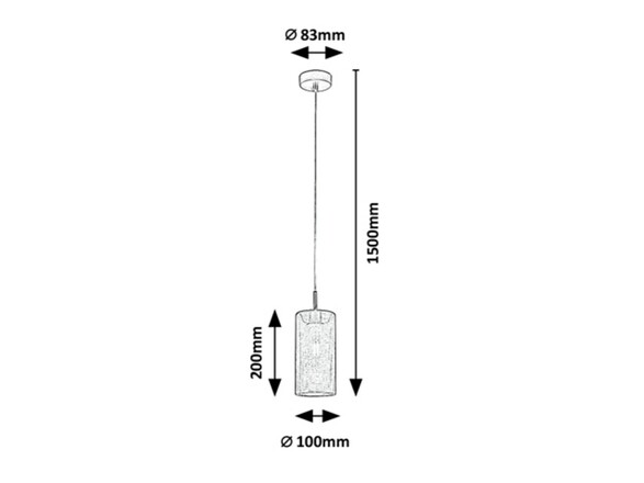 Rabalux závěsné svítidlo Callia E14 1x MAX 25W šedá 3018