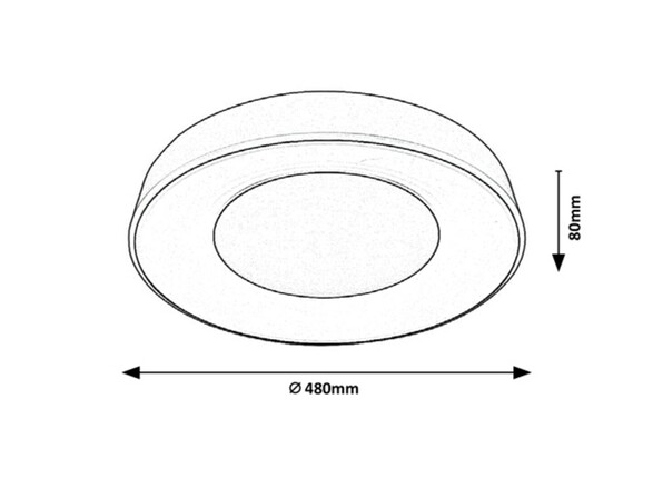 Rabalux stropní svítidlo Ceilo LED 38W CCT DIM 3082