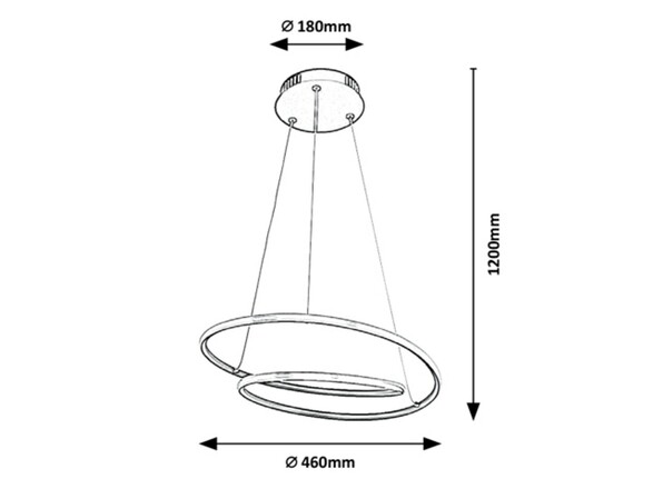 Rabalux závěsné svítidlo Meridia LED 40W 3257