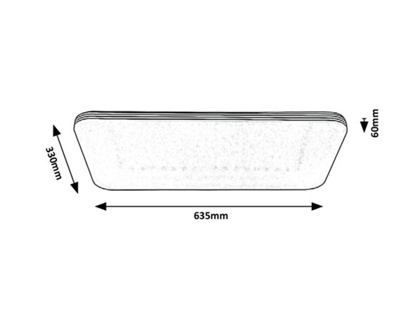 Rabalux stropní svítidlo Oscar LED 36W 3410