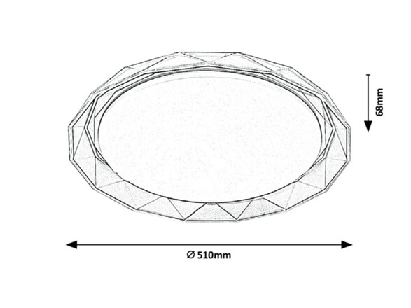 Rabalux stropní svítidlo Arcadia LED 48W DIM 3482