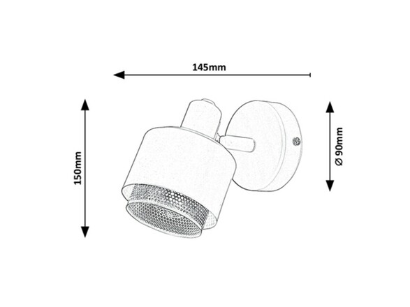 Rabalux bodové svítidlo Fedora E14 1x MAX 40W světle hnědá 3547
