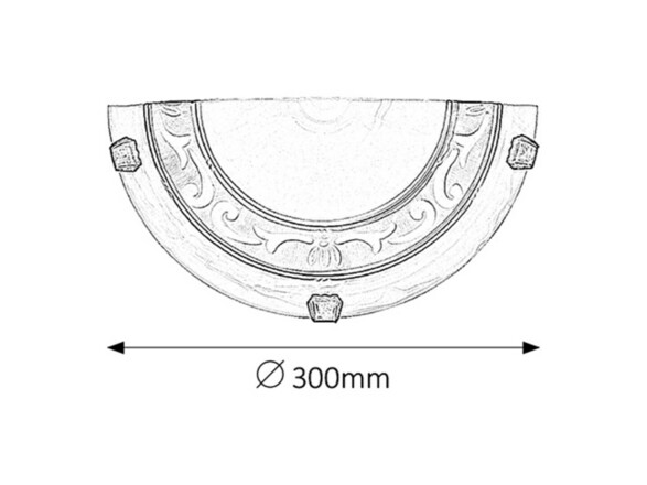 Rabalux nástěnné svítidlo Laretta E27 1x MAX 60W bílé alabastrové sklo 3712