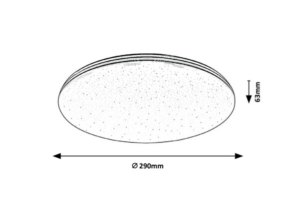 Rabalux stropní svítidlo Toma LED 20W IP44 3874