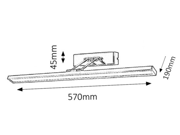 Rabalux svítidlo nad obraz Picture slim LED 12W 3908