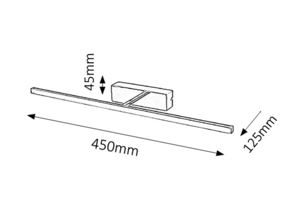 Rabalux svítidlo nad obraz Picture slim LED 8W 3909