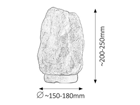 Rabalux solná lampa Rock E14 1x MAX 15W 4130
