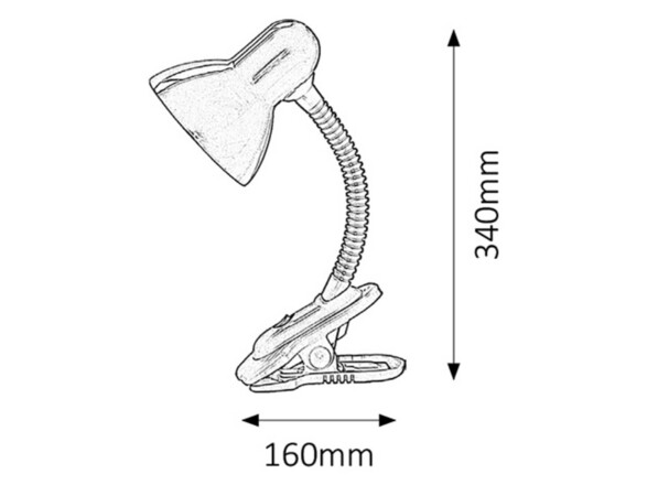 Rabalux stolní lampa Dennis E27 1x MAX 40W růžová 4259