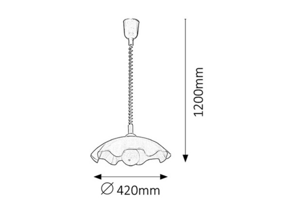 Rabalux závěsné svítidlo Smerlato E27 1x MAX 60W bílá 4675