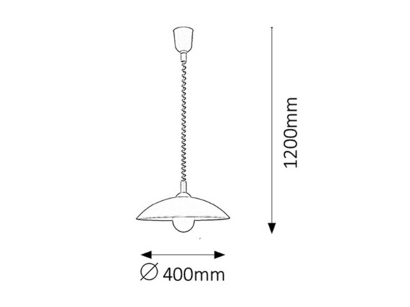 Rabalux závěsné svítidlo Round E27 1x MAX 60W bílá 4780