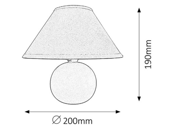 Rabalux stolní lampa Ariel E14 1x MAX 40W matná bílá 4901