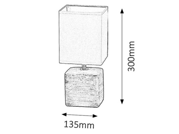 Rabalux stolní lampa Orlando E14 1x MAX 40W hnědočerná, textura dřeva 4928