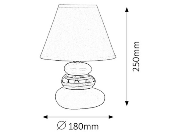 Rabalux stolní lampa Salem E14 1x MAX 40W černá 4950