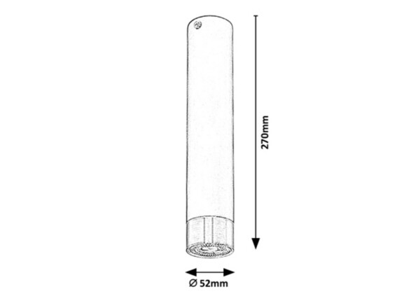 Rabalux stropní svítidlo Zircon GU10 1X MAX 5W matná černá 5075