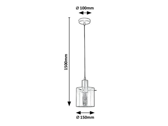 Rabalux závěsné svítidlo Donati E27 1x MAX 40W zlatá 5222