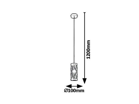 Rabalux závěsné svítidlo Oberon E14 1x MAX 40W hnědá 5338