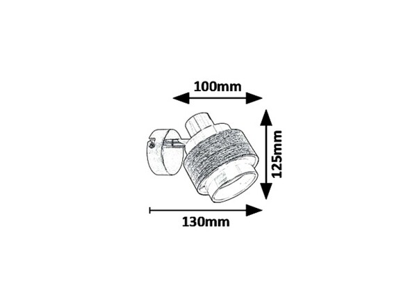 Rabalux bodové svítidlo Basil E14 1X MAX 10W saténová chromová 5379