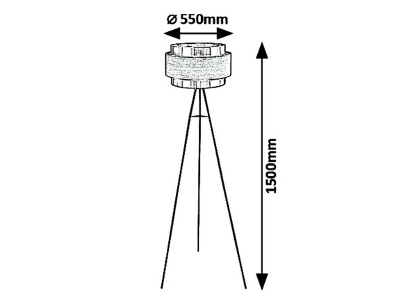 Rabalux stojací lampa Basil E27 1x MAX 40W saténová chromová 5385