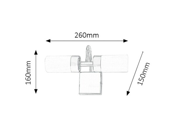 Rabalux koupelnové svítidlo Betty LED 2x 4W IP44 5746