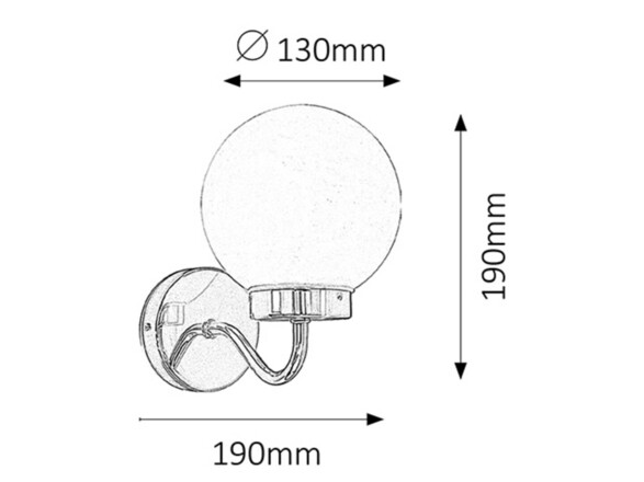 Rabalux koupelnové svítidlo Togo E14 1x MAX 40W bílá IP44 5827