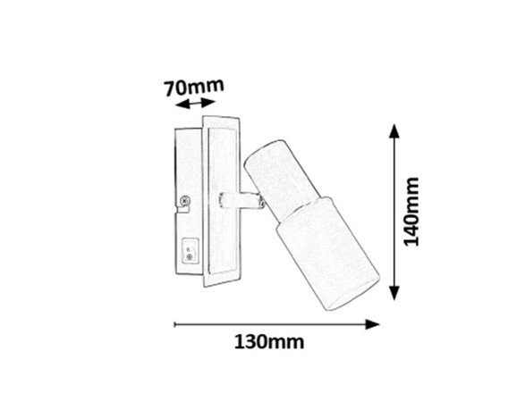 Rabalux bodové svítidlo Logan E14 1x MAX 40W chromová 6096