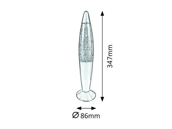 Rabalux lávová lampa Glitter Rainbow E14 1x MAX G45 15W vícebarevná 7008