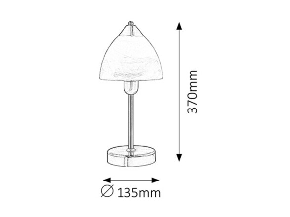 Rabalux stolní lampa Tristan E14 1x MAX 40W saténová chromová 7202