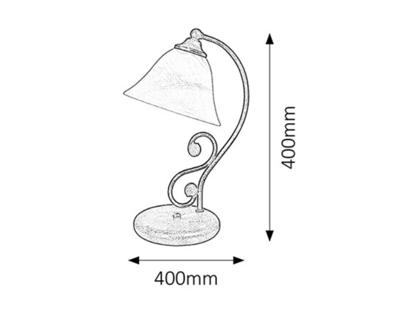 Rabalux stolní lampa Dorothea E14 1x MAX 40W matná černá 7772