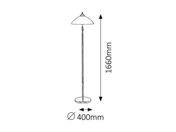 Rabalux stojací lampa Regina E27 1x MAX 60W bronzová 8178