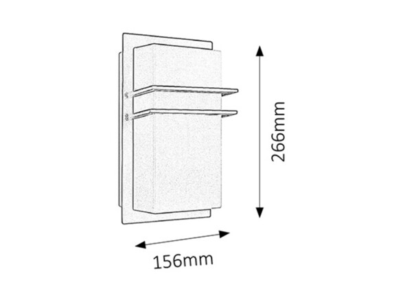 Rabalux venkovní nástěnné svítidlo Seattle E27 1x MAX 11W saténová chromová IP44 8229