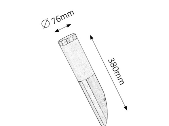 Rabalux venkovní nástěnné svítidlo Inox torch E27 1x MAX 25W saténová chromová IP44 8261
